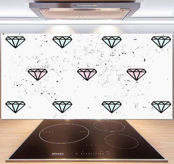 Kitchen splashback Diamonds