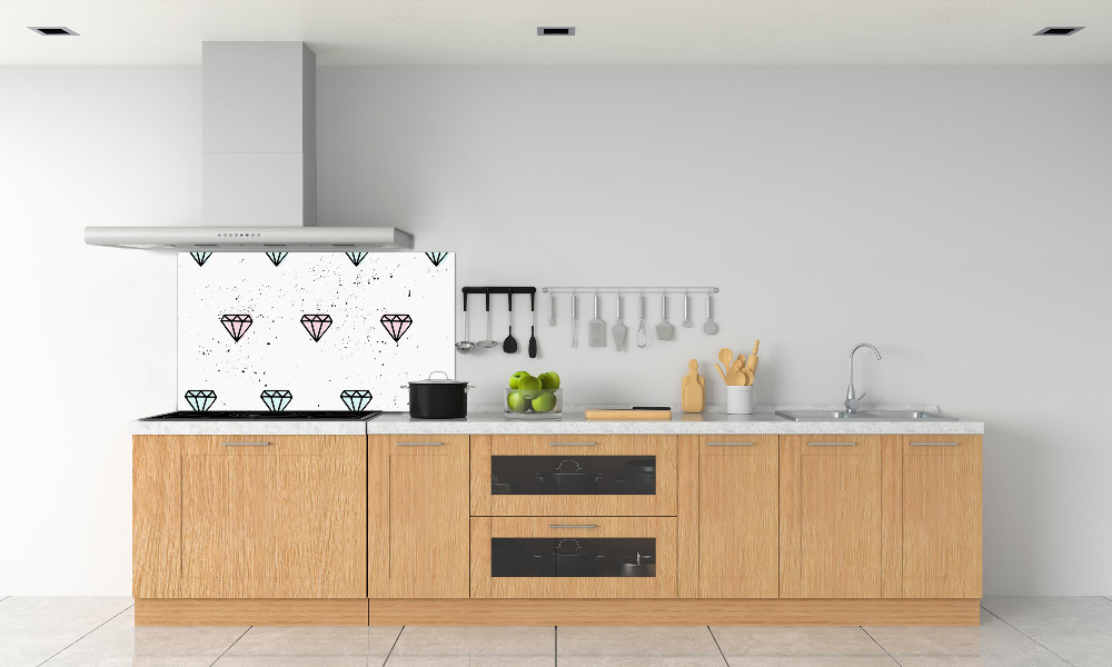 Kitchen splashback Diamonds