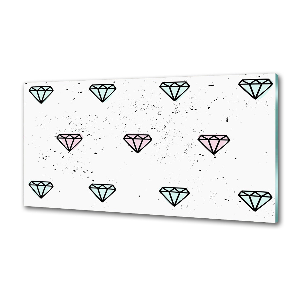 Kitchen splashback Diamonds