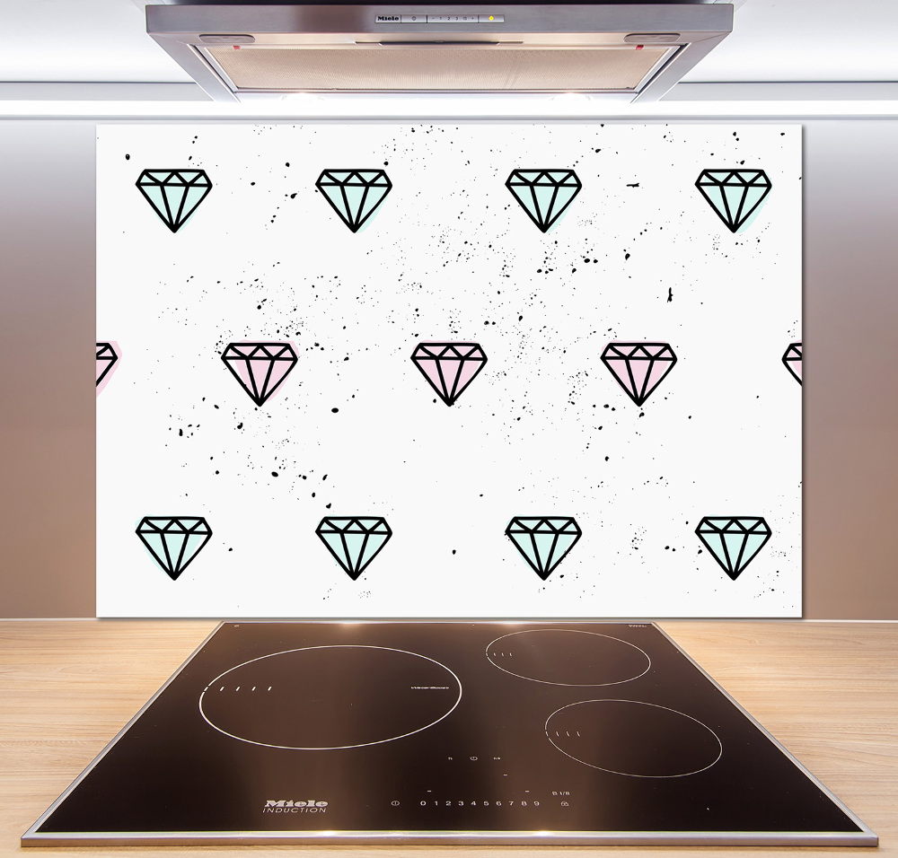 Kitchen splashback Diamonds