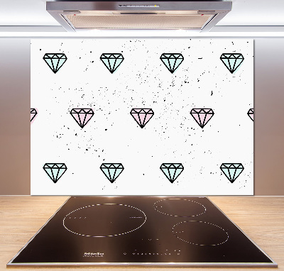 Kitchen splashback Diamonds