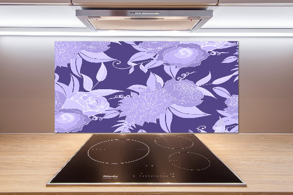 Cooker splashback Floral pattern