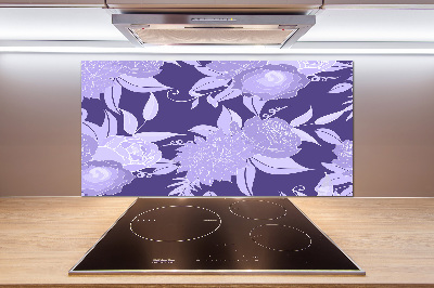 Cooker splashback Floral pattern