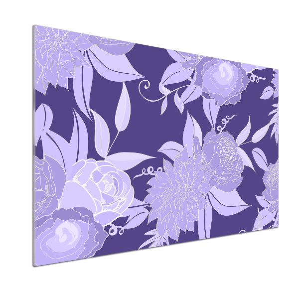 Cooker splashback Floral pattern