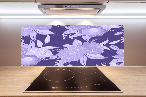 Cooker splashback Floral pattern