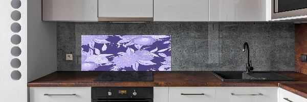 Cooker splashback Floral pattern