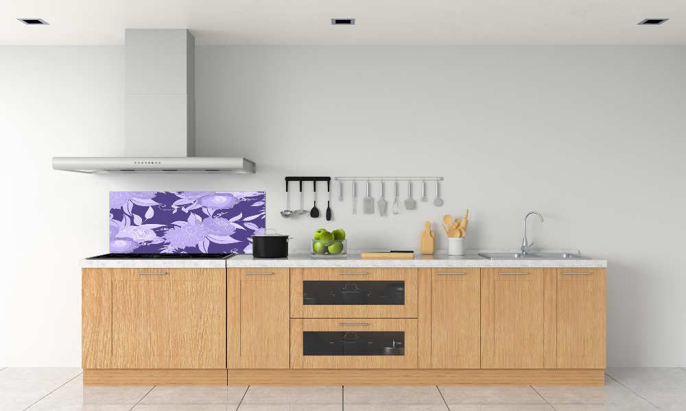 Cooker splashback Floral pattern