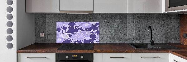 Cooker splashback Floral pattern