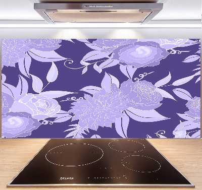 Cooker splashback Floral pattern