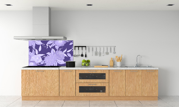 Cooker splashback Floral pattern