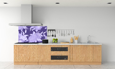 Cooker splashback Floral pattern