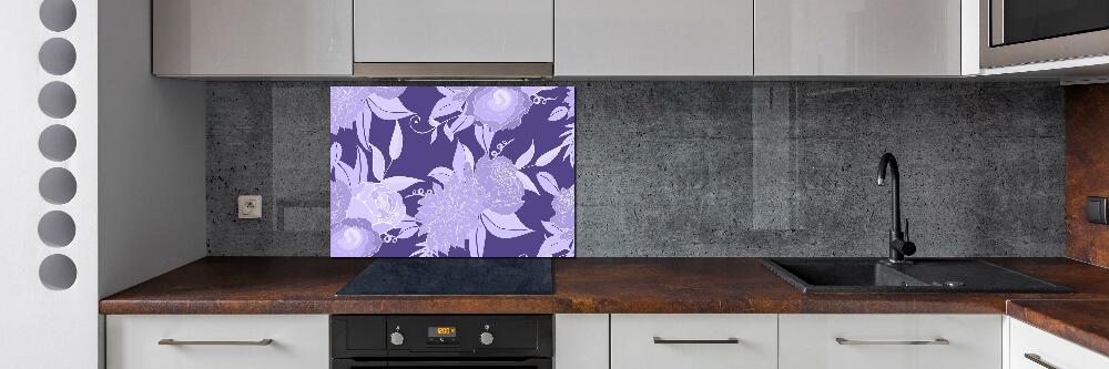 Cooker splashback Floral pattern