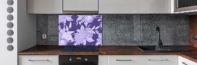 Cooker splashback Floral pattern