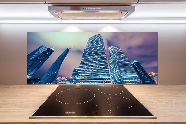 Cooker splashback Skyscrapers