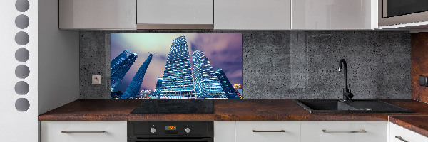 Cooker splashback Skyscrapers