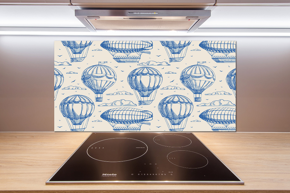 Glass splashback Balloons and controls