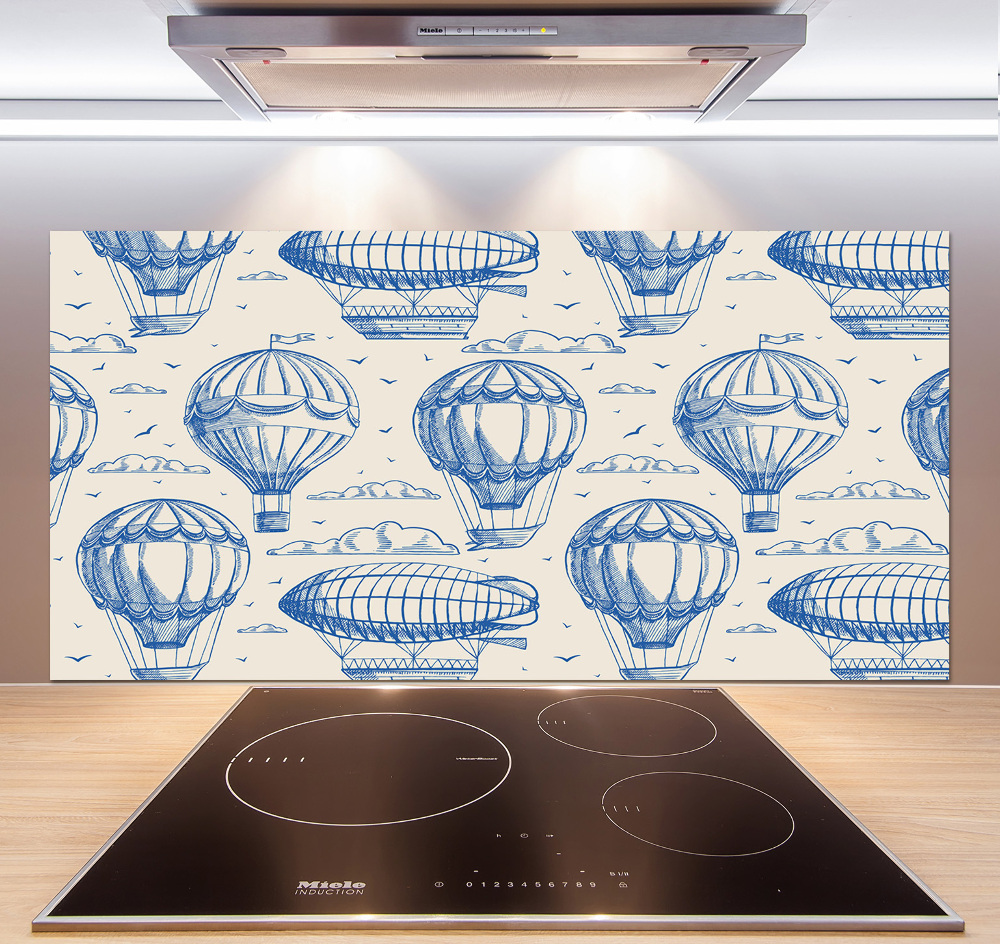 Glass splashback Balloons and controls