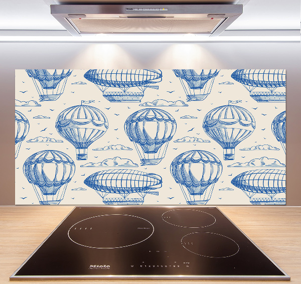 Glass splashback Balloons and controls