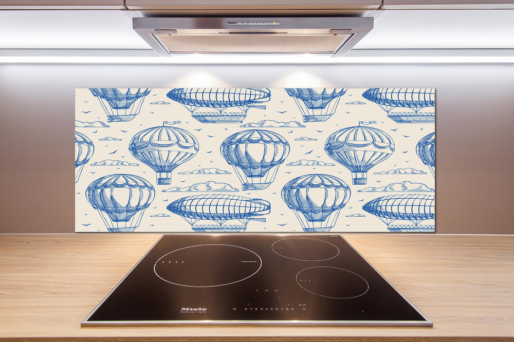 Glass splashback Balloons and controls