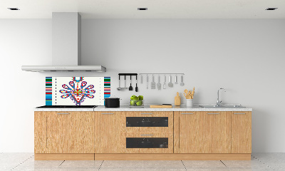 Cooker splashback Polish folk pattern