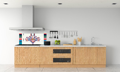 Cooker splashback Polish folk pattern