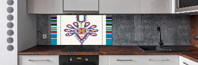 Cooker splashback Polish folk pattern