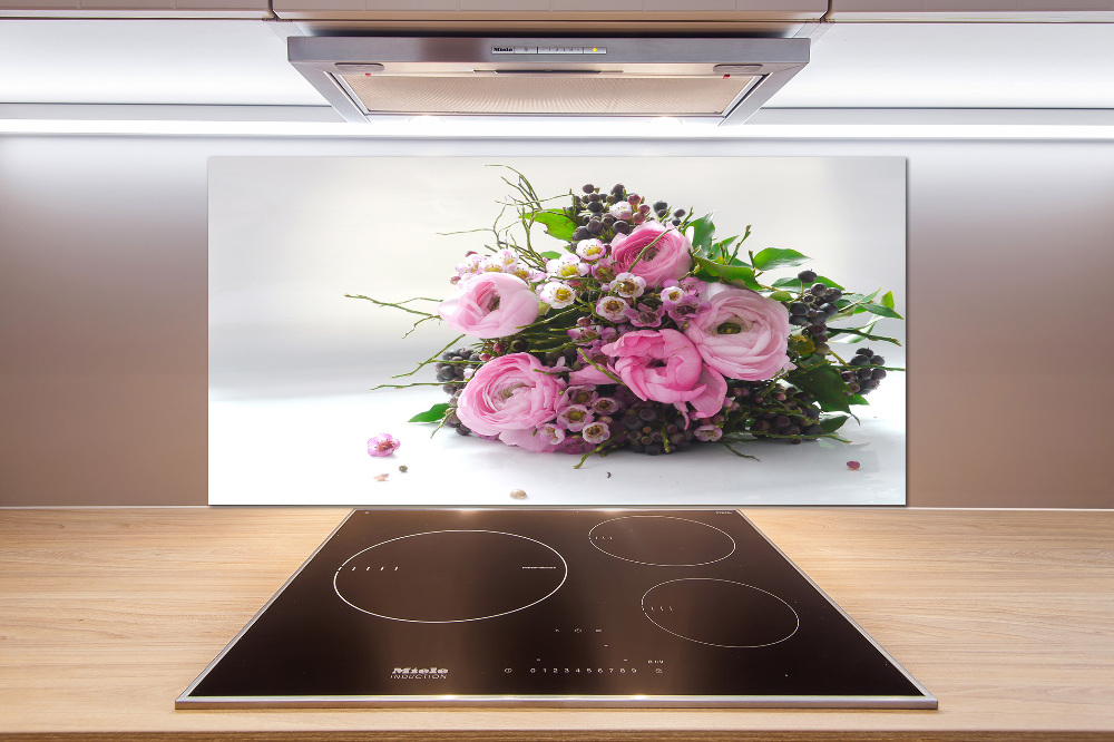 Hob splashback Bouquet of roses