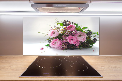 Hob splashback Bouquet of roses