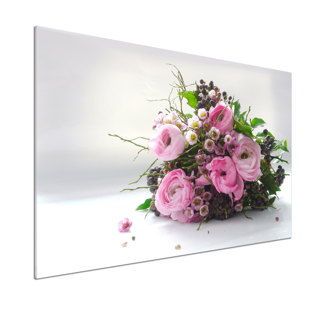 Hob splashback Bouquet of roses