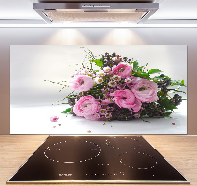 Hob splashback Bouquet of roses