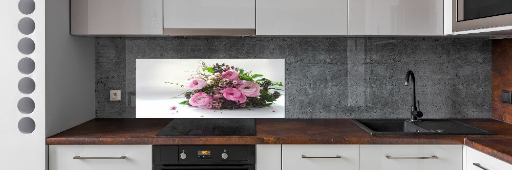 Hob splashback Bouquet of roses