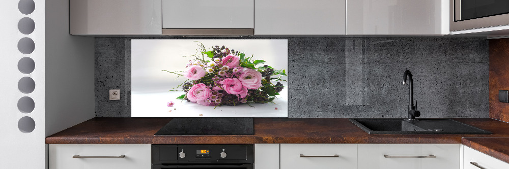 Hob splashback Bouquet of roses