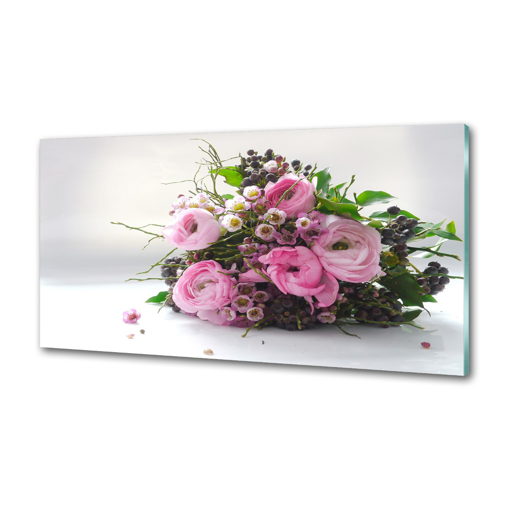 Hob splashback Bouquet of roses