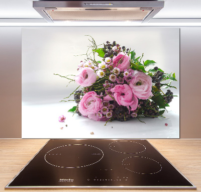 Hob splashback Bouquet of roses