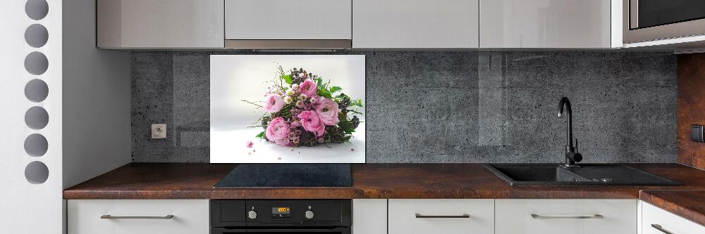 Hob splashback Bouquet of roses