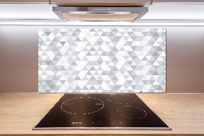 Kitchen splashback Gray triangles