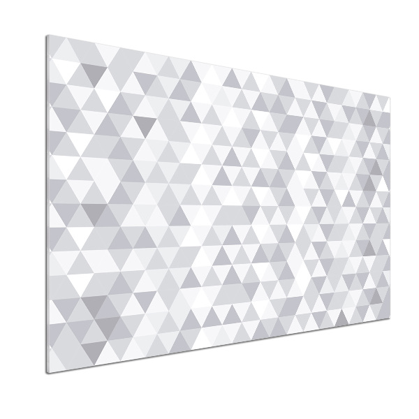 Kitchen splashback Gray triangles