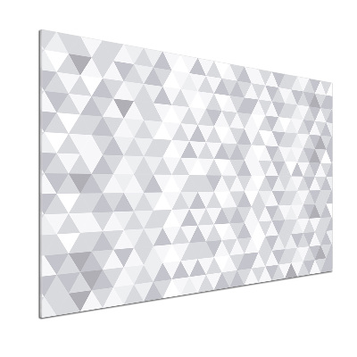 Kitchen splashback Gray triangles