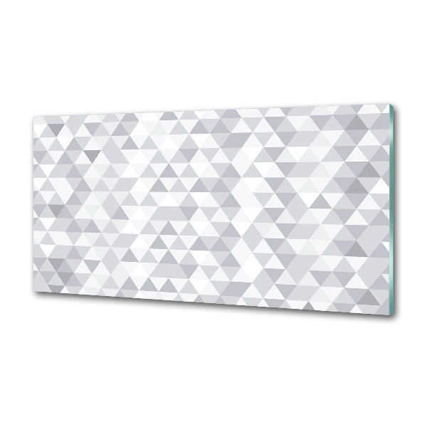 Kitchen splashback Gray triangles