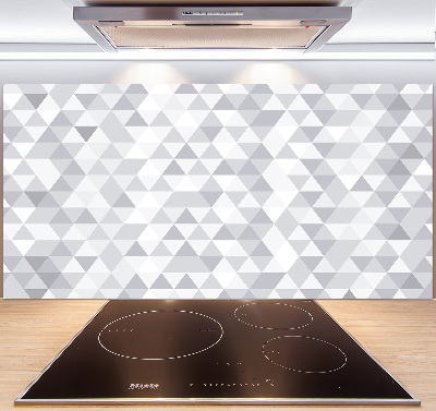 Kitchen splashback Gray triangles