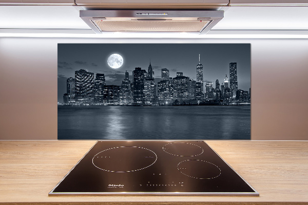 Cooker splashback New York at night