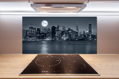 Cooker splashback New York at night