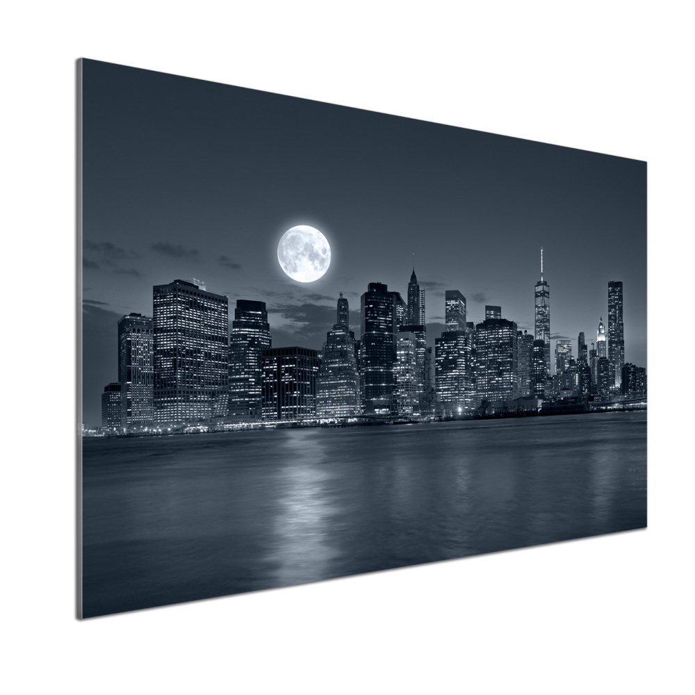 Cooker splashback New York at night