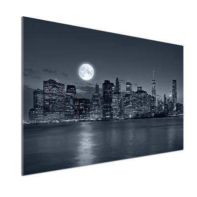 Cooker splashback New York at night