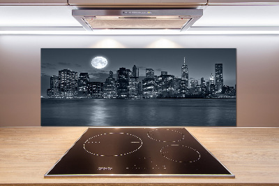 Cooker splashback New York at night