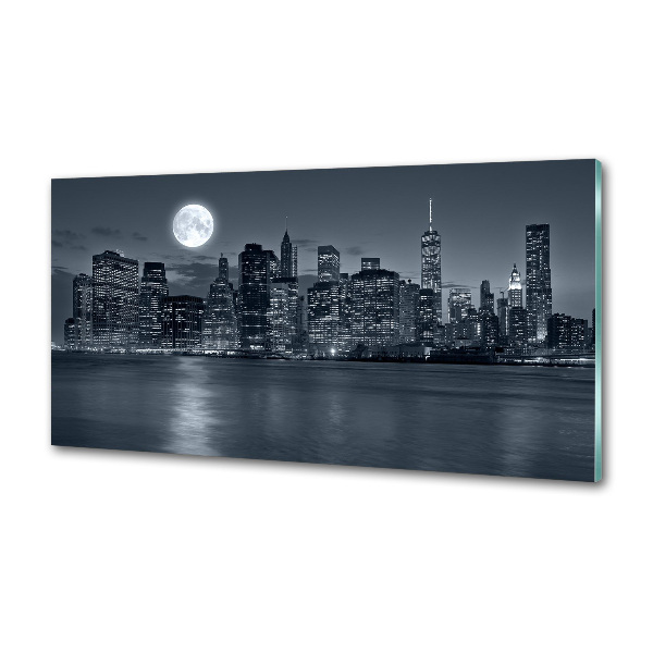 Cooker splashback New York at night