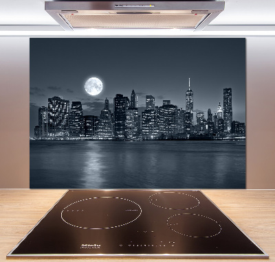 Cooker splashback New York at night