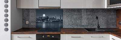 Cooker splashback New York at night