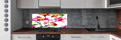 Cooker splashback Wild flowers