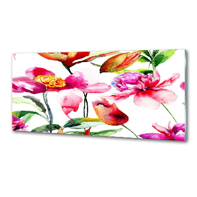 Cooker splashback Wild flowers